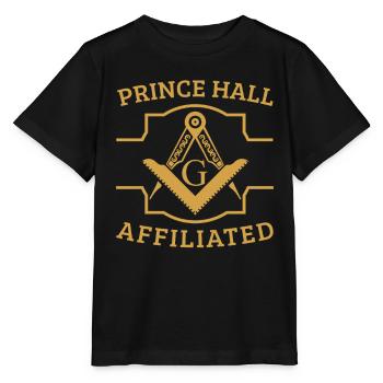 Angles et boussoles maçonniques FRANC-maçon Prince Hall - T-shirt bio MINI CREATOR Stanley/Stella Enfant - noir - Devant - Mikhail (115cm)