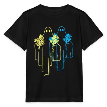 fantômes fantômes fantôme fantôme nature hantée - T-shirt bio MINI CREATOR Stanley/Stella Enfant - noir - Devant - Mikhail (115cm)