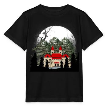 Conte de fées Château Moyen Âge Château Forteresse Sombre - T-shirt bio MINI CREATOR Stanley/Stella Enfant - noir - Devant - Mikhail (115cm)