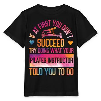 Pilates Instructor Teacher - Stanley/Stella Kinder T-Shirt MINI CREATOR  - Schwarz - Vorne - Mikhail (115cm)