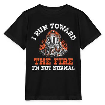Pompiers Pompiers Pompiers Pompiers Pompiers - T-shirt bio MINI CREATOR Stanley/Stella Enfant - noir - Devant - Mikhail (115cm)