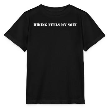 Hiking fuels my soul - Stanley/Stella MINI CREATOR Kids’ T-Shirt - black - Front - Mikhail (115cm)