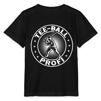 Teeball Player Profi - Tee-ball Profi - Stanley/Stella Kinder T-Shirt MINI CREATOR  - Schwarz - Vorne - Mikhail (115cm)