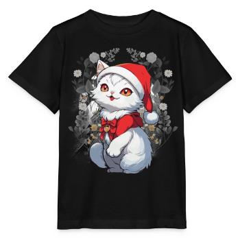 Chat, Conte De Fées, Personnage De Conte De Fées, Chats, Chat, Enfant - T-shirt bio MINI CREATOR Stanley/Stella Enfant - noir - Devant - Mikhail (115cm)