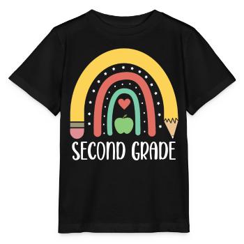 2e année Rainbow Pencil School École élémentaire - T-shirt bio MINI CREATOR Stanley/Stella Enfant - noir - Devant - Mikhail (115cm)