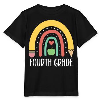 4e année Rainbow Pencil School École élémentaire - T-shirt bio MINI CREATOR Stanley/Stella Enfant - noir - Devant - Mikhail (115cm)