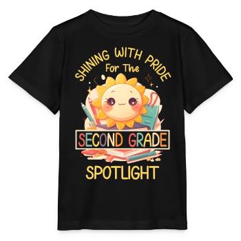 Shinging With Pride 2nd Grade Sun Elementary School - Stanley/Stella MINI CREATOR Kids’ T-Shirt - black - Front - Mikhail (115cm)