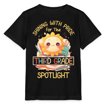Shinging With Pride 3rd Grade Sun Elementary School - Stanley/Stella MINI CREATOR Kids’ T-Shirt - black - Front - Mikhail (115cm)