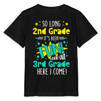 3rd Grade Elementary School Funny Saying Young School - Stanley/Stella MINI CREATOR Kids’ T-Shirt - black - Front - Mikhail (115cm)