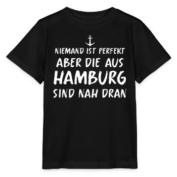 Hamburg Hansestadt Norddeutsch Plattdeutsch - Stanley/Stella Kinder T-Shirt MINI CREATOR  - Schwarz - Vorne - Mikhail (115cm)