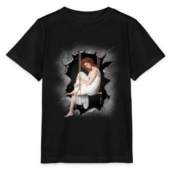 Girl Emotions Feelings Depression Grief - Stanley/Stella MINI CREATOR Kids’ T-Shirt - black - Front - Mikhail (115cm)