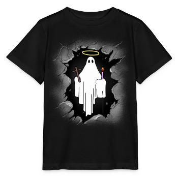 Minuit Saint- Fantôme Halloween Effrayant - T-shirt bio MINI CREATOR Stanley/Stella Enfant - noir - Devant - Mikhail (115cm)