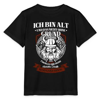 Wikinger Tshirt Viking Valhalla Walhalla Gott Odin - Stanley/Stella Kinder T-Shirt MINI CREATOR  - Schwarz - Vorne - Mikhail (115cm)