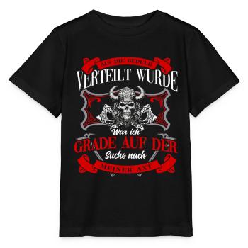 Wikinger Tshirt Viking Valhalla Walhalla Gott Odin - Stanley/Stella Kinder T-Shirt MINI CREATOR  - Schwarz - Vorne - Mikhail (115cm)
