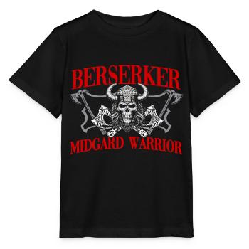 Wikinger Tshirt Viking Valhalla Walhalla Gott Odin - Stanley/Stella Kinder T-Shirt MINI CREATOR  - Schwarz - Vorne - Mikhail (115cm)