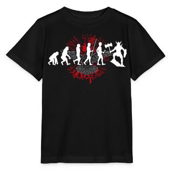 Wikinger Tshirt Viking Valhalla Walhalla Gott Odin - Stanley/Stella Kinder T-Shirt MINI CREATOR  - Schwarz - Vorne - Mikhail (115cm)