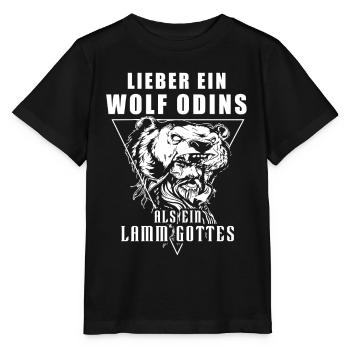 Wikinger Tshirt Viking Valhalla Walhalla Gott Odin - Stanley/Stella Kinder T-Shirt MINI CREATOR  - Schwarz - Vorne - Mikhail (115cm)
