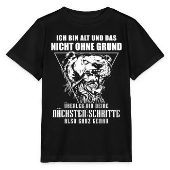 Wikinger Tshirt Viking Valhalla Walhalla Gott Odin - Stanley/Stella Kinder T-Shirt MINI CREATOR  - Schwarz - Vorne - Mikhail (115cm)