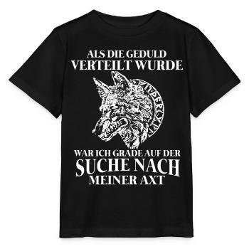 Wikinger Tshirt Viking Valhalla Walhalla Gott Odin - Stanley/Stella Kinder T-Shirt MINI CREATOR  - Schwarz - Vorne - Mikhail (115cm)