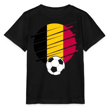 Belgique Belgique Belgique Belgique Bruxelles Football - T-shirt bio MINI CREATOR Stanley/Stella Enfant - noir - Devant - Mikhail (115cm)