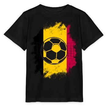 Belgique Belgique Belgique Belgique Bruxelles Football - T-shirt bio MINI CREATOR Stanley/Stella Enfant - noir - Devant - Mikhail (115cm)
