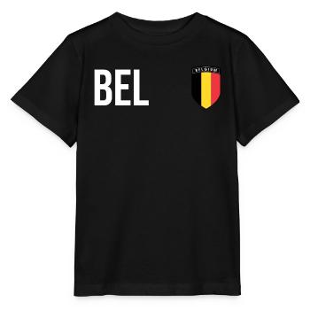 Belgique Belgique Belgique Belgique Bruxelles Football - T-shirt bio MINI CREATOR Stanley/Stella Enfant - noir - Devant - Mikhail (115cm)