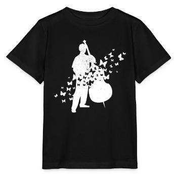 Double Bass Player Double Bass Instrument Double B - Stanley/Stella MINI CREATOR Kids’ T-Shirt - black - Front - Mikhail (115cm)