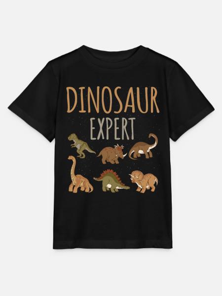 Dinosaurier-experte Dino Prähistorischer - Stanley/Stella Kinder T-Shirt MINI CREATOR  - Schwarz