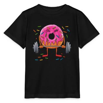 Gym Tshirt Funny Fitness Workout Gym - Stanley/Stella MINI CREATOR Kids’ T-Shirt - black - Front - Mikhail (115cm)