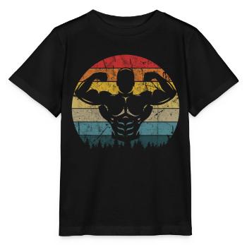 T-shirt de gymnastique drôle de remise en forme Gym d’entraînement - T-shirt bio MINI CREATOR Stanley/Stella Enfant - noir - Devant - Mikhail (115cm)