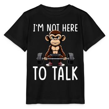 Gym Tshirt Lustig Fitness Workout Fitnessstudio - Stanley/Stella Kinder T-Shirt MINI CREATOR  - Schwarz - Vorne - Mikhail (115cm)
