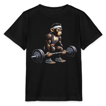 Gym Tshirt Lustig Fitness Workout Fitnessstudio - Stanley/Stella Kinder T-Shirt MINI CREATOR  - Schwarz - Vorne - Mikhail (115cm)