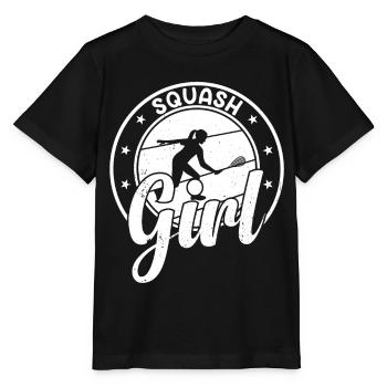 Fille de squash Joueuse de squash Fille de squash Filles de squash - T-shirt bio MINI CREATOR Stanley/Stella Enfant - noir - Devant - Mikhail (115cm)