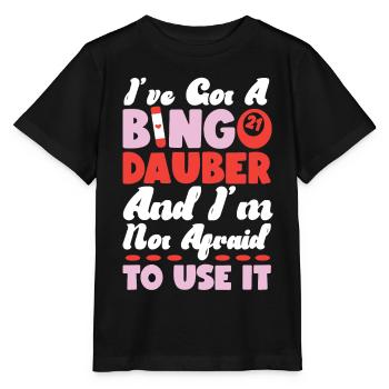 Joueur de bingo J’ai un bingo - T-shirt bio MINI CREATOR Stanley/Stella Enfant - noir - Devant - Mikhail (115cm)