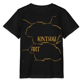 Kintsugi Art Pottery Cracks and Failures - Stanley/Stella MINI CREATOR Kids’ T-Shirt - black - Front - Mikhail (115cm)