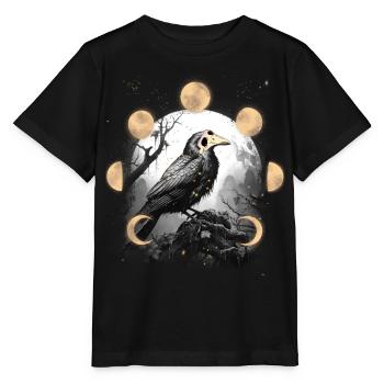 Corbeau Corbeau Corbeau Corbeau Peste Peste Masque Oiseau - T-shirt bio MINI CREATOR Stanley/Stella Enfant - noir - Devant - Mikhail (115cm)