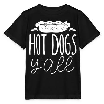 Hot Dog Adult Girl Hot Dogs Y'All - Stanley/Stella Kinder T-Shirt MINI CREATOR  - Schwarz - Vorne - Mikhail (115cm)