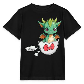 Dragon Dragon Coquille d’oeuf Hatch Bébé Enfant - T-shirt bio MINI CREATOR Stanley/Stella Enfant - noir - Devant - Mikhail (115cm)