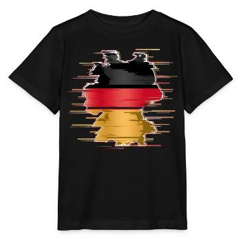 Allemagne Allemagne Allemand GER Almanya Alemania - T-shirt bio MINI CREATOR Stanley/Stella Enfant - noir - Devant - Mikhail (115cm)