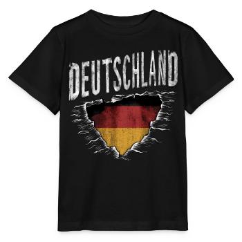 Allemagne Allemand Allemand GER Almanya Alemania - T-shirt bio MINI CREATOR Stanley/Stella Enfant - noir - Devant - Mikhail (115cm)