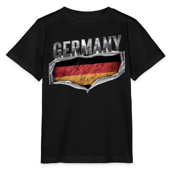 Allemagne Allemagne Allemand GER Almanya Alemania - T-shirt bio MINI CREATOR Stanley/Stella Enfant - noir - Devant - Mikhail (115cm)
