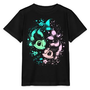 Pisces Zodiac Sign Pisces Birthday Astrology - Stanley/Stella MINI CREATOR Kids’ T-Shirt - black - Front - Mikhail (115cm)