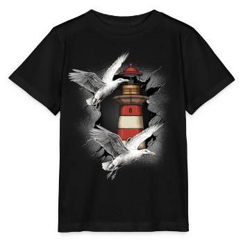 Phares Phare Mouette Mouette Mouette - T-shirt bio MINI CREATOR Stanley/Stella Enfant - noir - Devant - Mikhail (115cm)