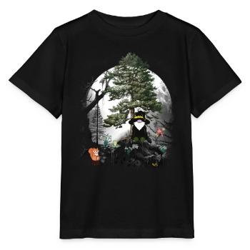 Conte de fées de la forêt personnage de conte de fées nains gnomes gnome sorcier - T-shirt bio MINI CREATOR Stanley/Stella Enfant - noir - Devant - Mikhail (115cm)