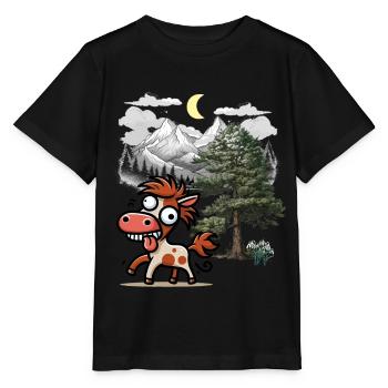 Chevaux Chevaux Cheval sauvage Crazy Horse Ross Cavalier - T-shirt bio MINI CREATOR Stanley/Stella Enfant - noir - Devant - Mikhail (115cm)