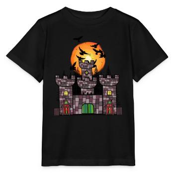 Moyen Âge Château Château Forteresse Enfants Enfant - T-shirt bio MINI CREATOR Stanley/Stella Enfant - noir - Devant - Mikhail (115cm)
