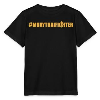#MuayThaiFighter - Thai Boxing Muay Thai Fighter - Stanley/Stella Kinder T-Shirt MINI CREATOR  - Schwarz - Vorne - Mikhail (115cm)