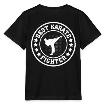 Best Karate Fighter - Karate Fighter Karate - Stanley/Stella MINI CREATOR Kids’ T-Shirt - black - Front - Mikhail (115cm)