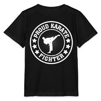 Proud Karate Fighter - Karate Fighter Karate - Stanley/Stella MINI CREATOR Kids’ T-Shirt - black - Front - Mikhail (115cm)