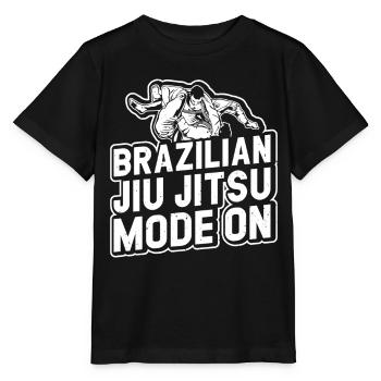 Brazilian Jiu Jitsu Mode On - Funny Brazilian Jiu - Stanley/Stella Kinder T-Shirt MINI CREATOR  - Schwarz - Vorne - Mikhail (115cm)